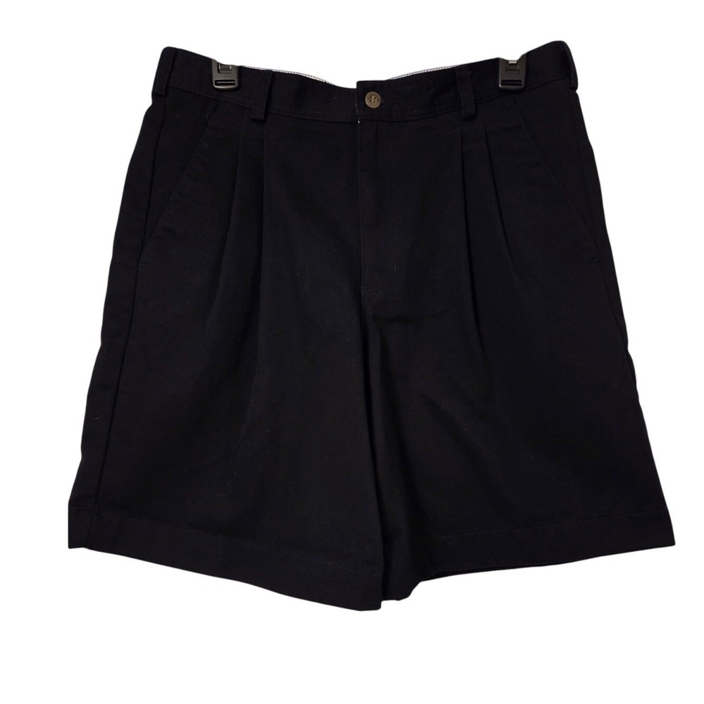 Liz Claiborne 2 pairs Womens Size‎ 12 Navy Blue or Black Pleated Shorts